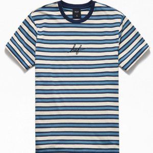 HUF Striped Domestic Horizon Knit T-Shirt Size Small